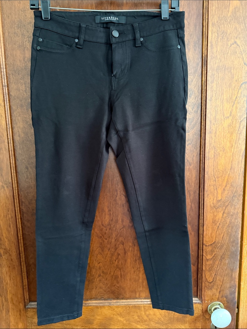 Liverpool Black Pull-On Skinny Pants